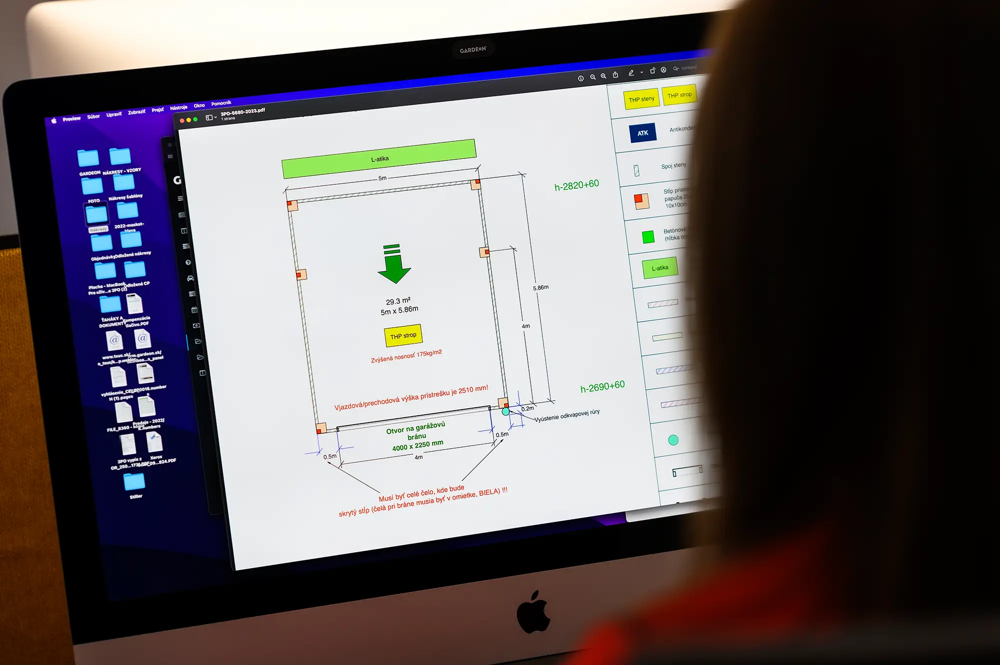 Gardeon n&aacute;kres stavby