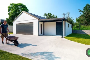 GARDEON dvojgaráž, záhradný domček a prístrešok antracit 3