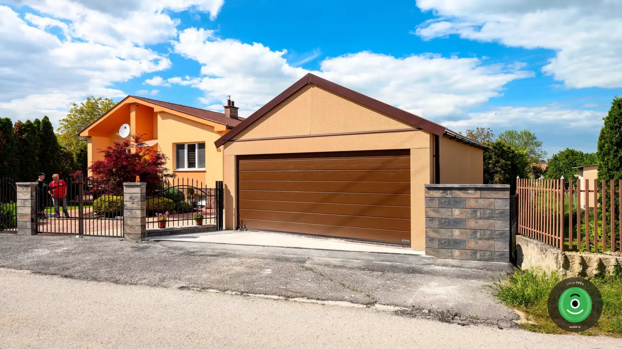 GARDEON garáž pre dve autá sedlová strecha