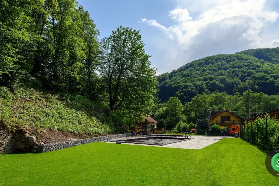 GARDEON pripravený podklad na montáž stavby pre Garáž TV