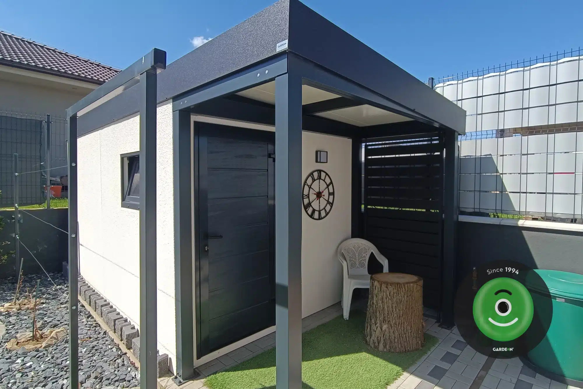 Fotky od zákazníka ASZSG - záhradný domček s prístreškom