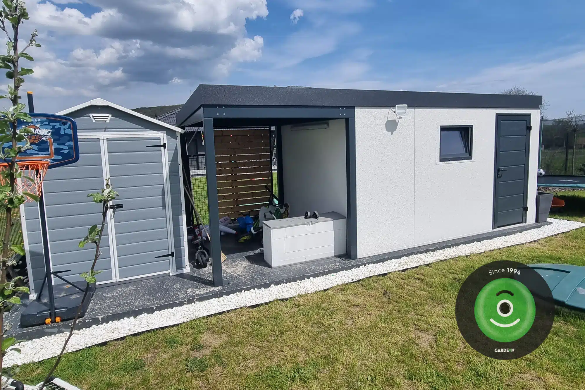 Fotky od zákazníka ASZSG - záhradný domček s prístreškom