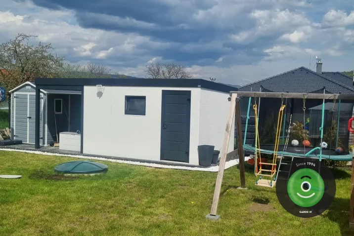 Fotky od zákazníka ASZSG - záhradný domček s prístreškom