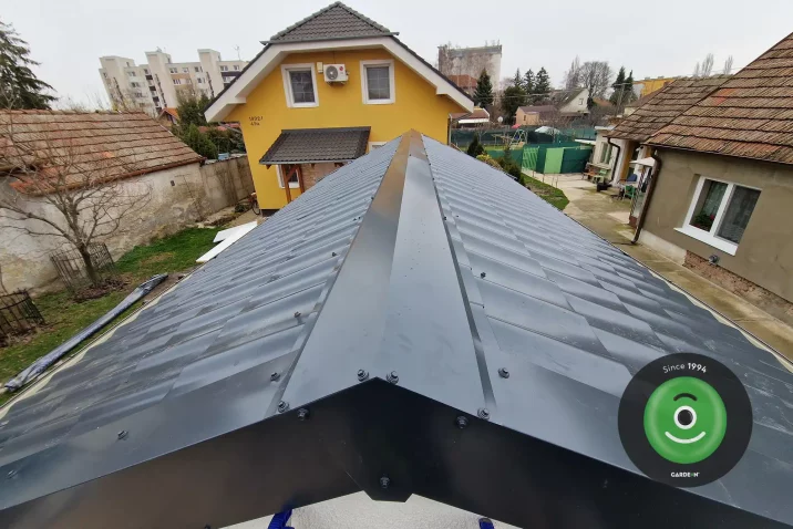 Krytina sedlovej strechy