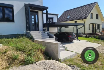 Prestrešenie vchodu do domu a prístrešok pre 2 autá GARDEON