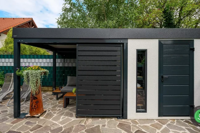 Malý GARDEON záhradný domček s prístreškom