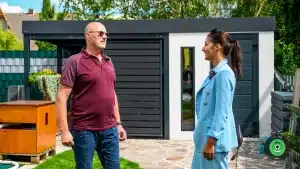 GARDEON záhradný domček a prístrešok s posedením