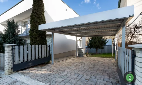 Prístrešok GARDEON s pätkami pod zamkovou dlažbou