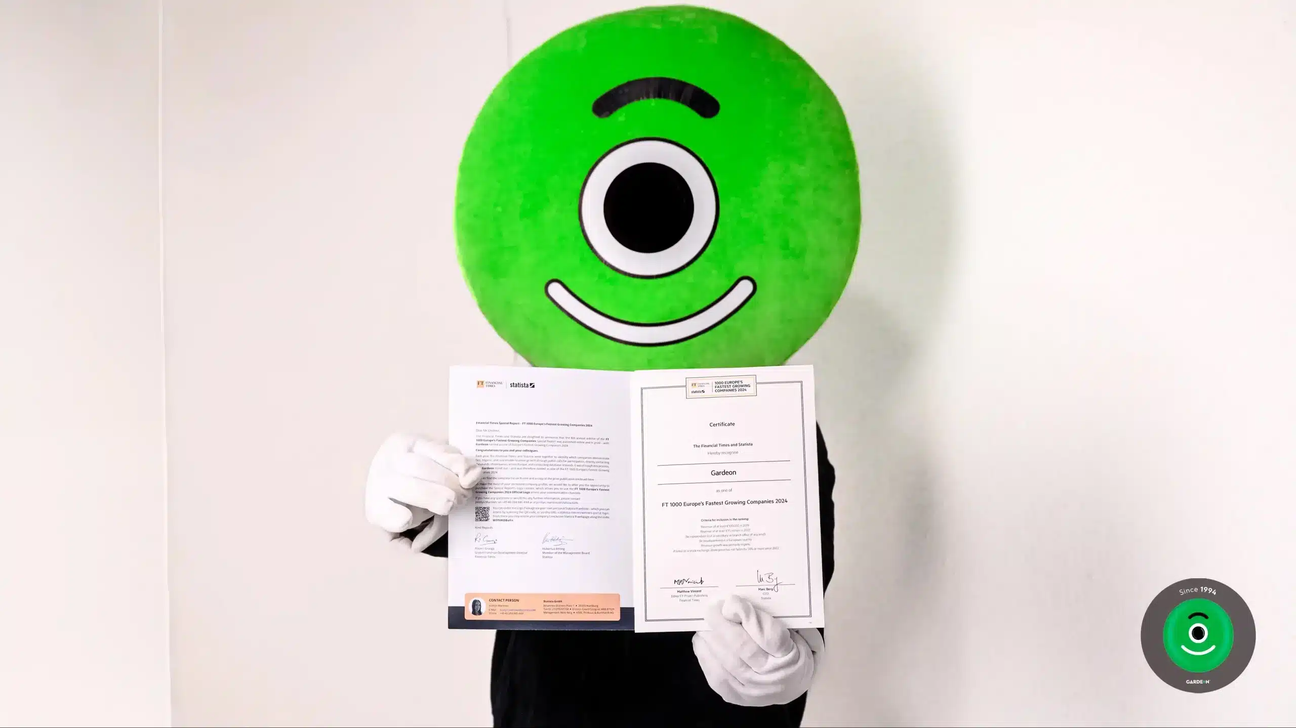 Mr. GARDEON s certifikátom pre 1000 najrýchlejšie rastúcich firiem v Európe 2024