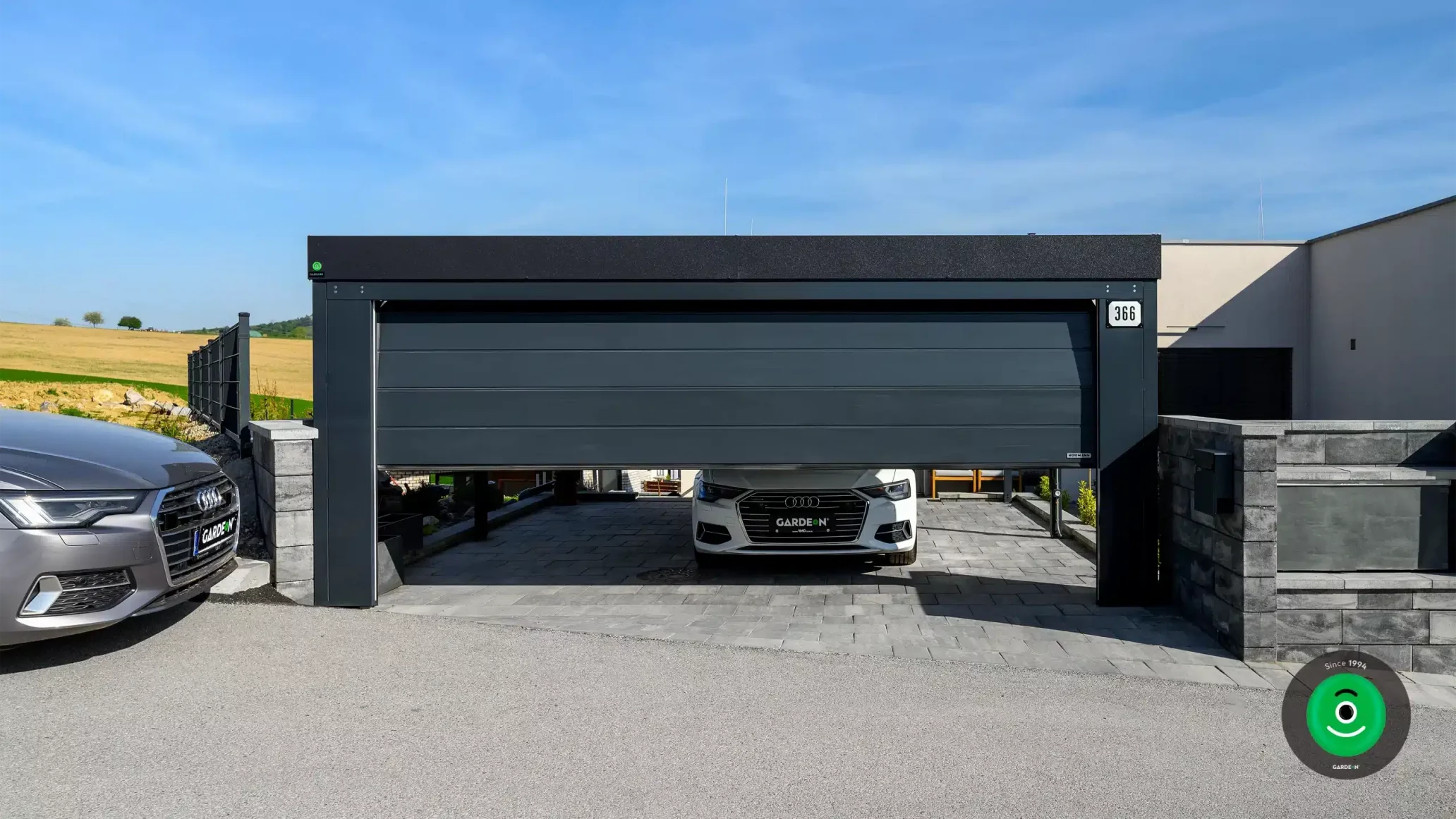 GARDEON prístrešok bránou od značky Hormann