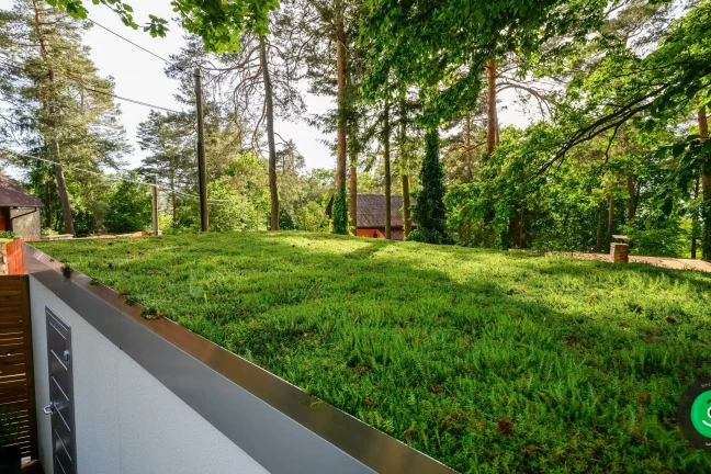 Detailná fotografia na zelenú strechu na gardeon garáži-4