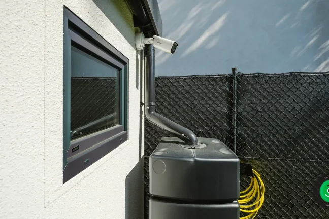 Detailná fotografia na odkvapový systém