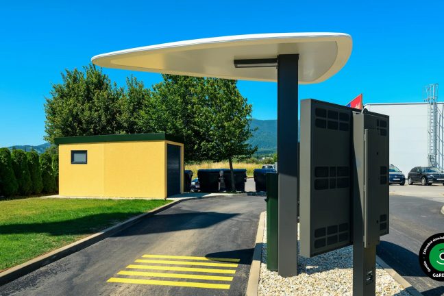 Montovaná konštrukcia využitá ako skladové zázemie.